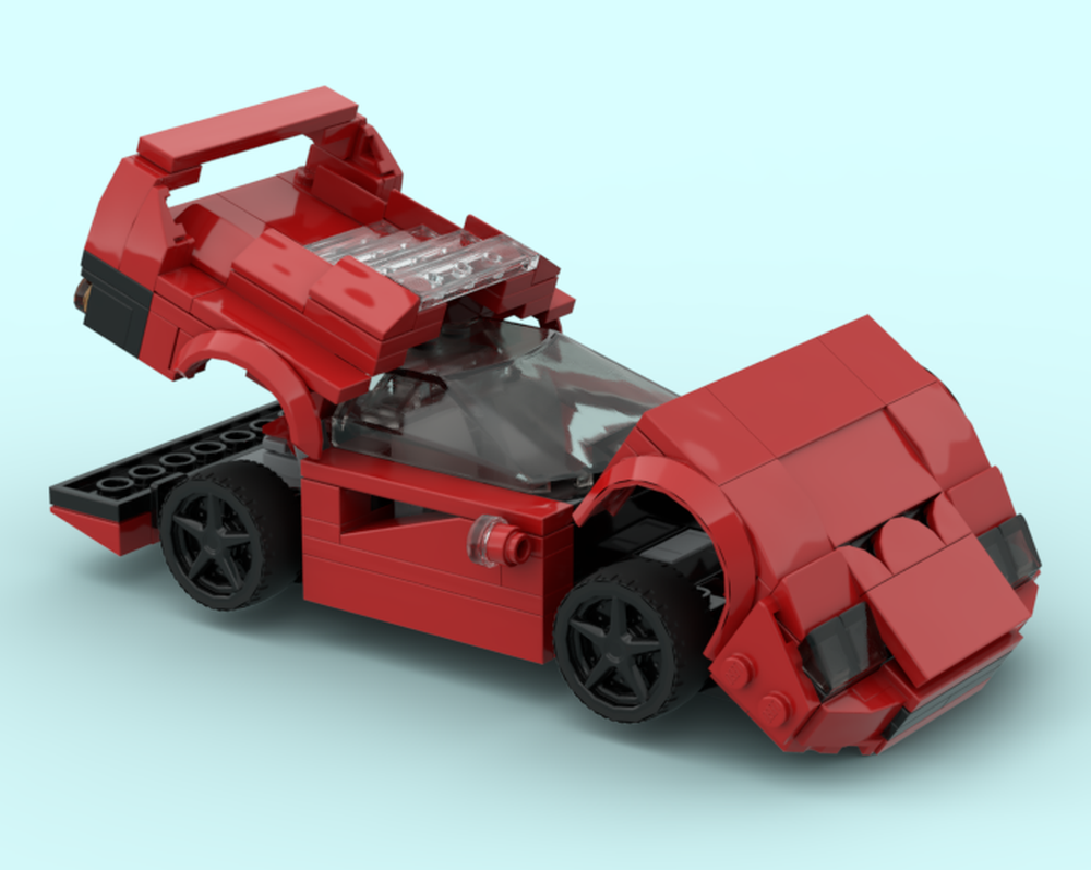 LEGO MOC Ferrari F40 V2 by notimportantdude | Rebrickable - Build with LEGO