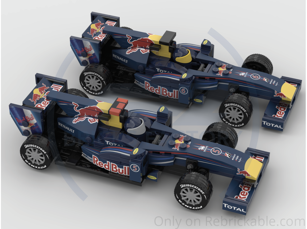 LEGO MOC-195153 F1 Red Bull RB6 by Pit Lane Bricks Factory
