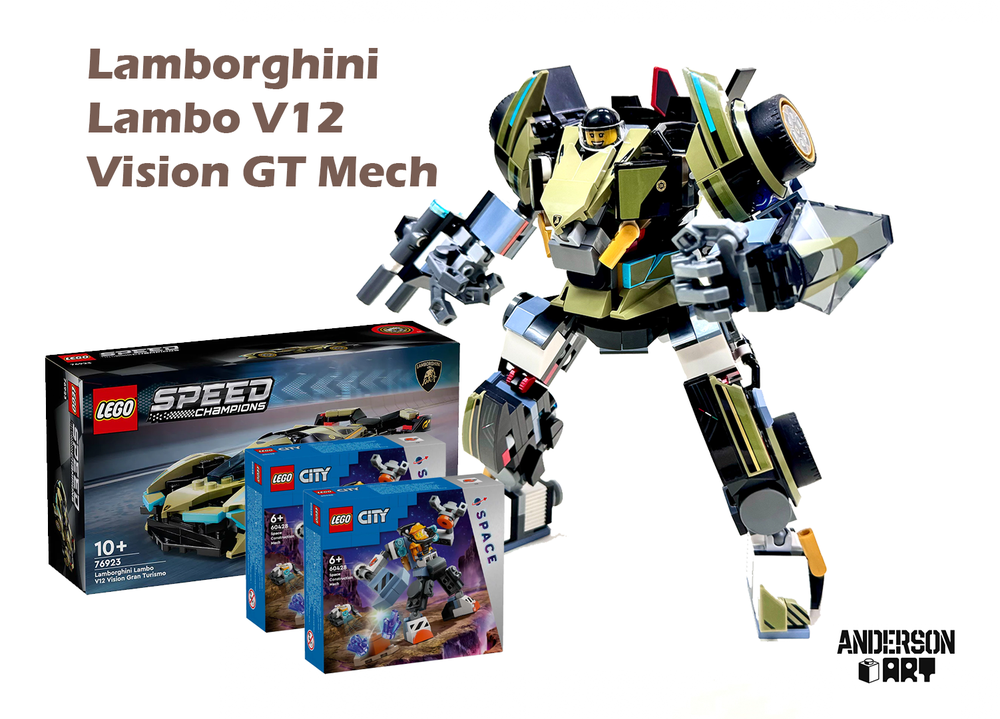 LEGO MOC Lamborghini Lambo V12 Vision GT x Mecha x Transformer (76923 ...