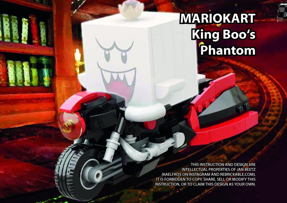 LEGO MOC MarioKart King Boo's Phantom Bike by Kaelfros