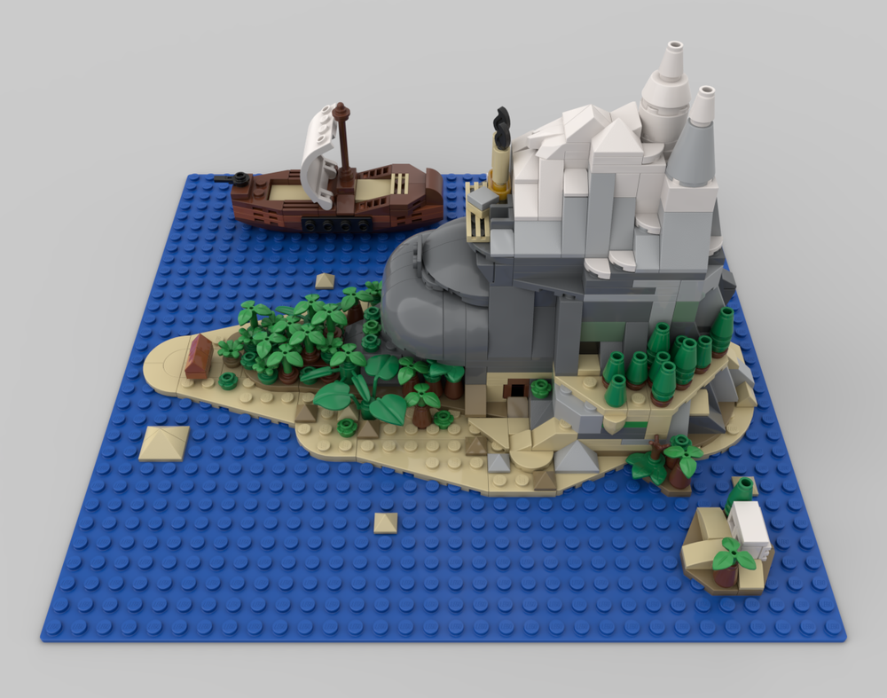 LEGO MOC-195396 Donkey Kong Country - Kong Island Map by Super Brick ...