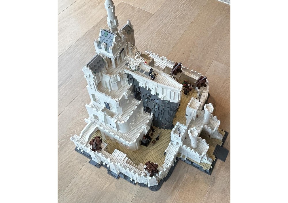 LEGO MOC Mina Tirith The White Castle by DaggerR Rebrickable