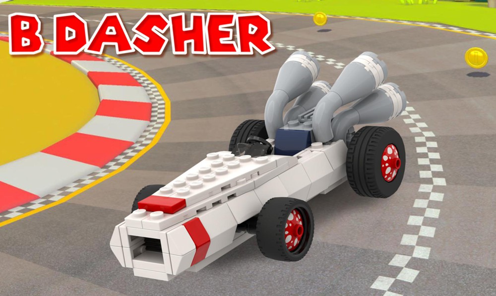 LEGO MOC Mario Kart: B Dasher by Pfundjj | Rebrickable - Build with LEGO