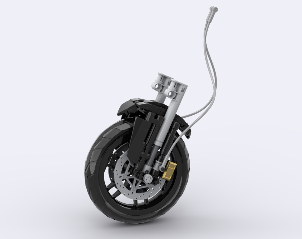 LEGO MOC-195666 1:8 Motorcycle Front Mudguard by bentobrick