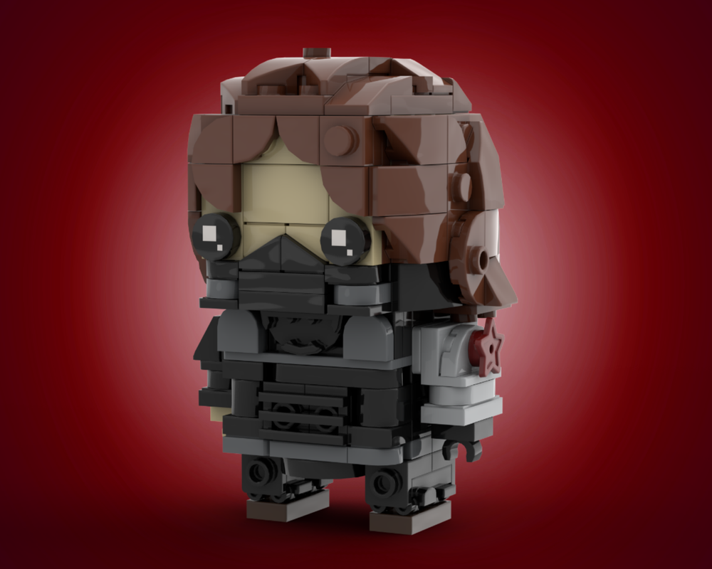 LEGO MOC Winter Soldier Bucky Barnes Brickheadz by Ant0noo