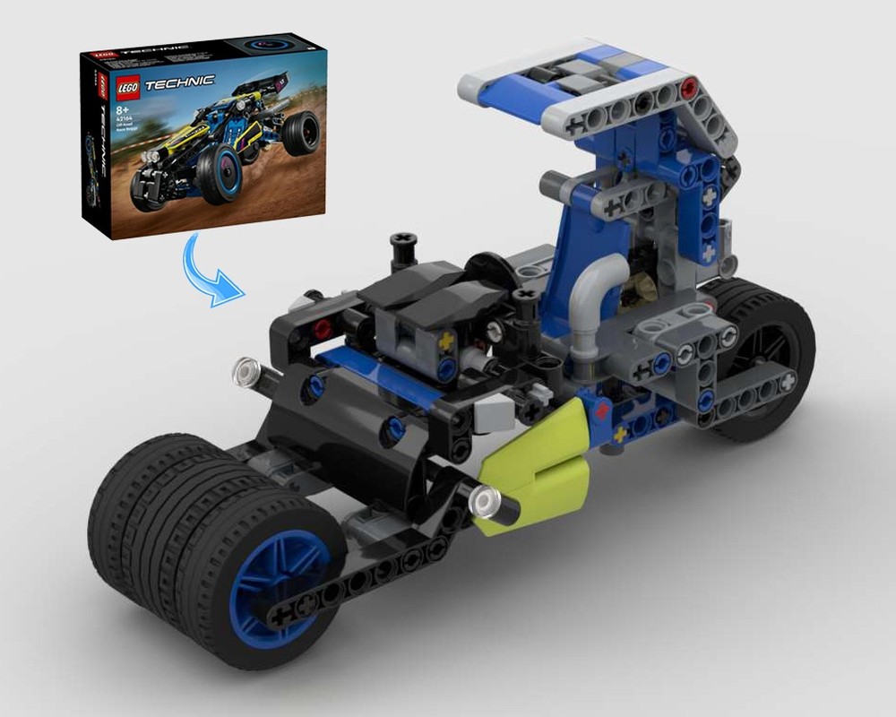 LEGO MOC-195968 Small Road Roller 42164 Alternative by ErikGS