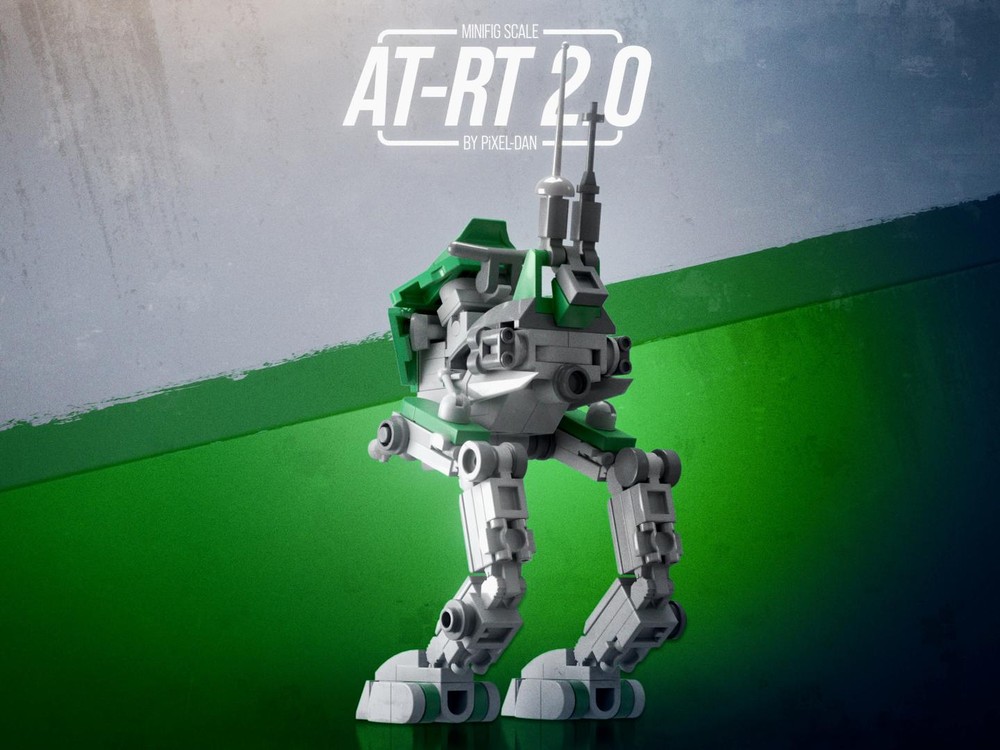 LEGO MOC PiXEL-DAN AT-RT WALKER 2024 - MINIFIG SCALE - 501st