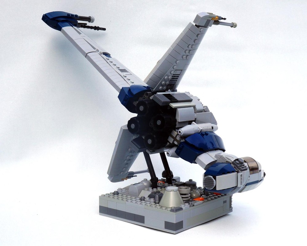 LEGO MOC B-Wing Fighter - Blue Squadron by Paulmanaitor | Rebrickable ...
