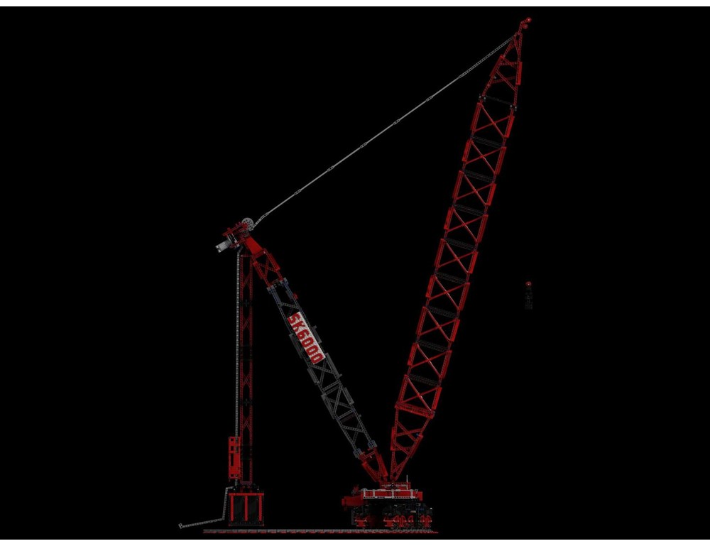 MOC Mammoet SK6000 Grue Géante - 7983 Pièces + Motorisation - ZITIANYOUBUILD