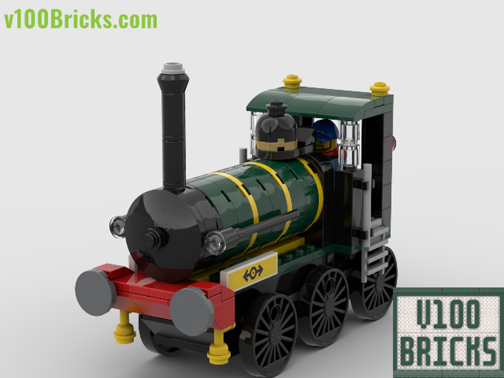 LEGO MOC Train with carriages by v100Bricks | Rebrickable - Build with LEGO