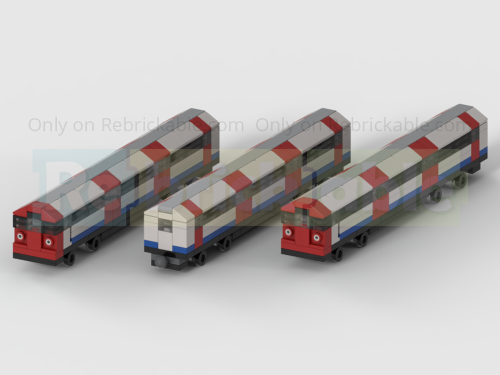 LEGO MOC-196286 3-Wide London Underground Train - Three Carriage 1972 ...