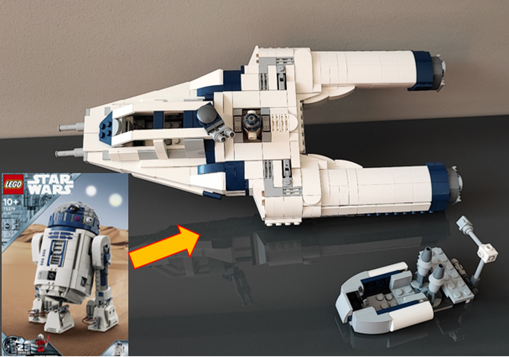 LEGO MOC 75379 Rex Y Wing R2-D2 Alternate Build by Will_Crafting