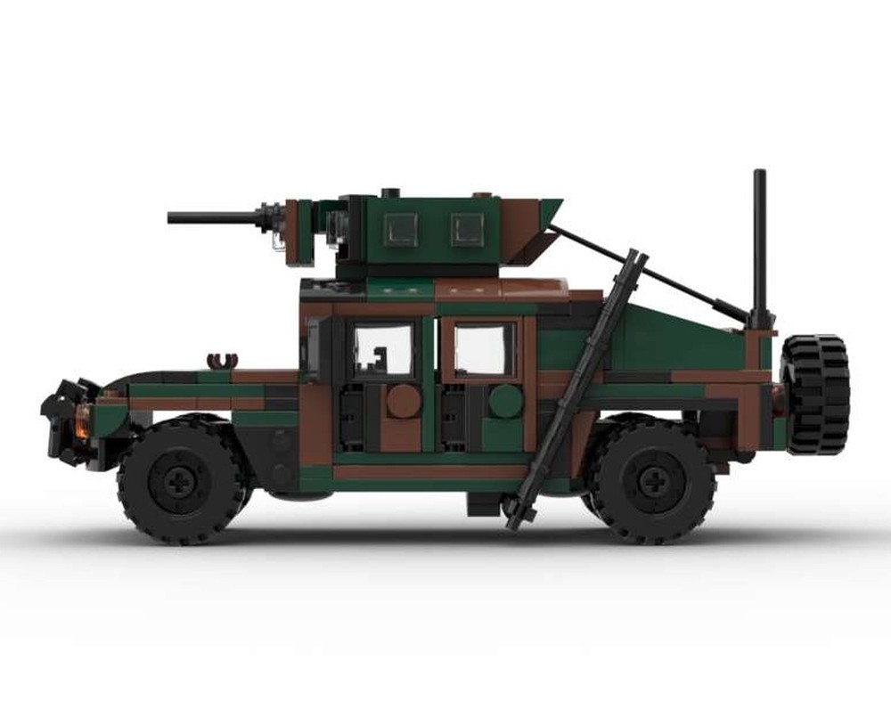LEGO MOC M1151 HMMWV (Humvee) Up-armored armaments carrier (Woodland ...