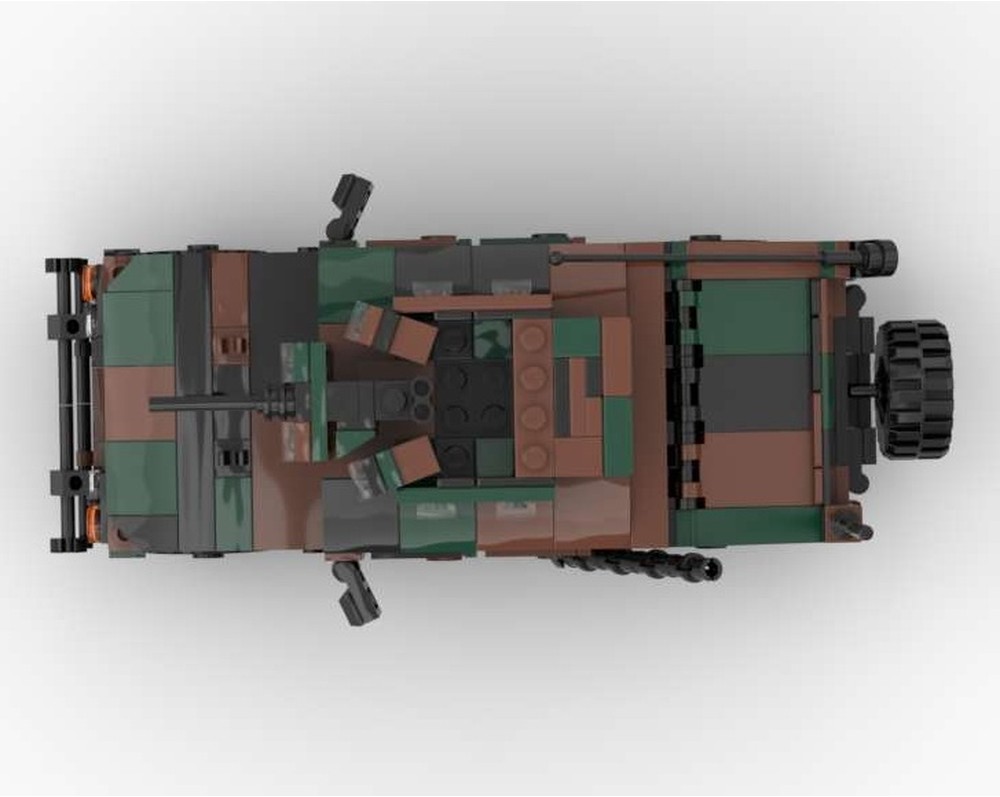 LEGO MOC M1151 HMMWV (Humvee) Up-armored armaments carrier (Woodland ...