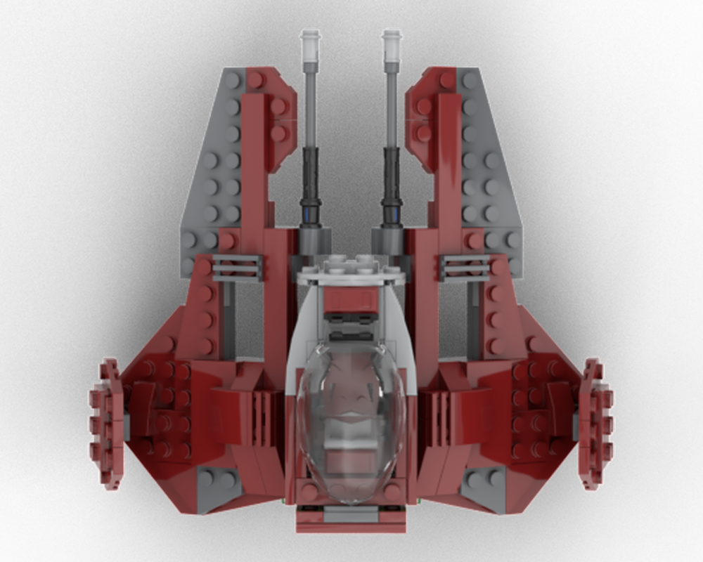 LEGO MOC-196383 Jedi interceptor alternate build of set 75354 by