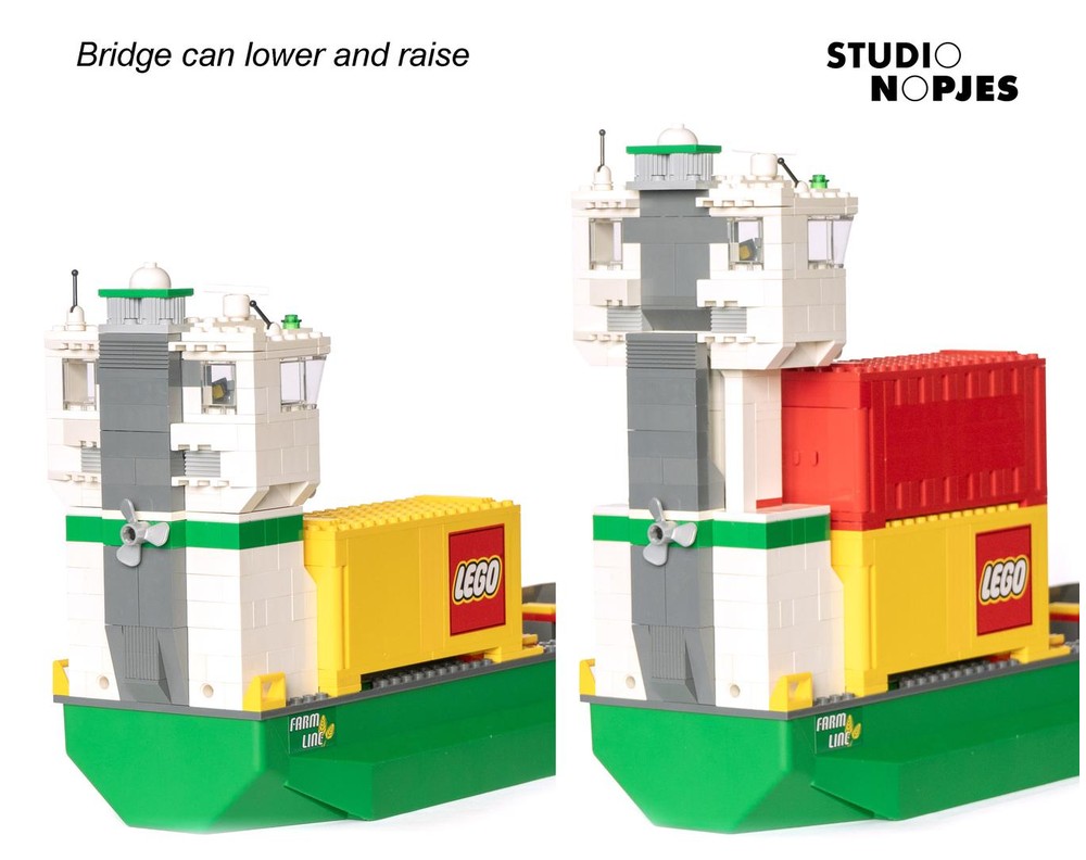 LEGO MOC-196408 Container Ship by Roloff | Rebrickable - Build with LEGO