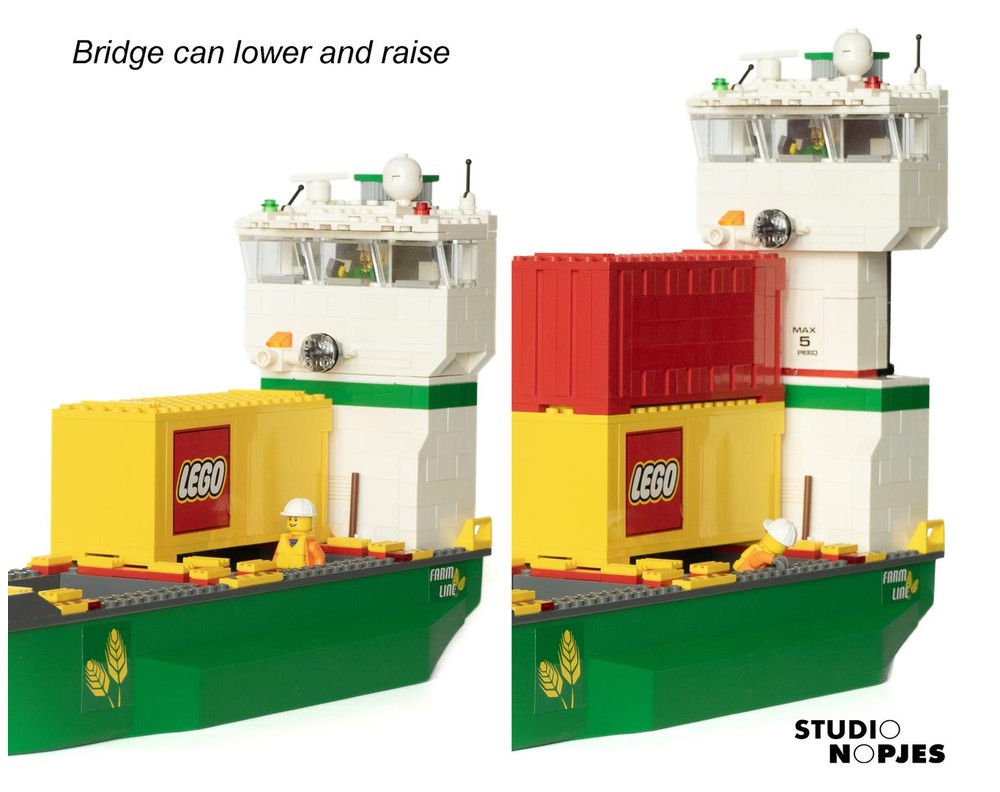 LEGO MOC-196408 Container Ship by Roloff | Rebrickable - Build with LEGO