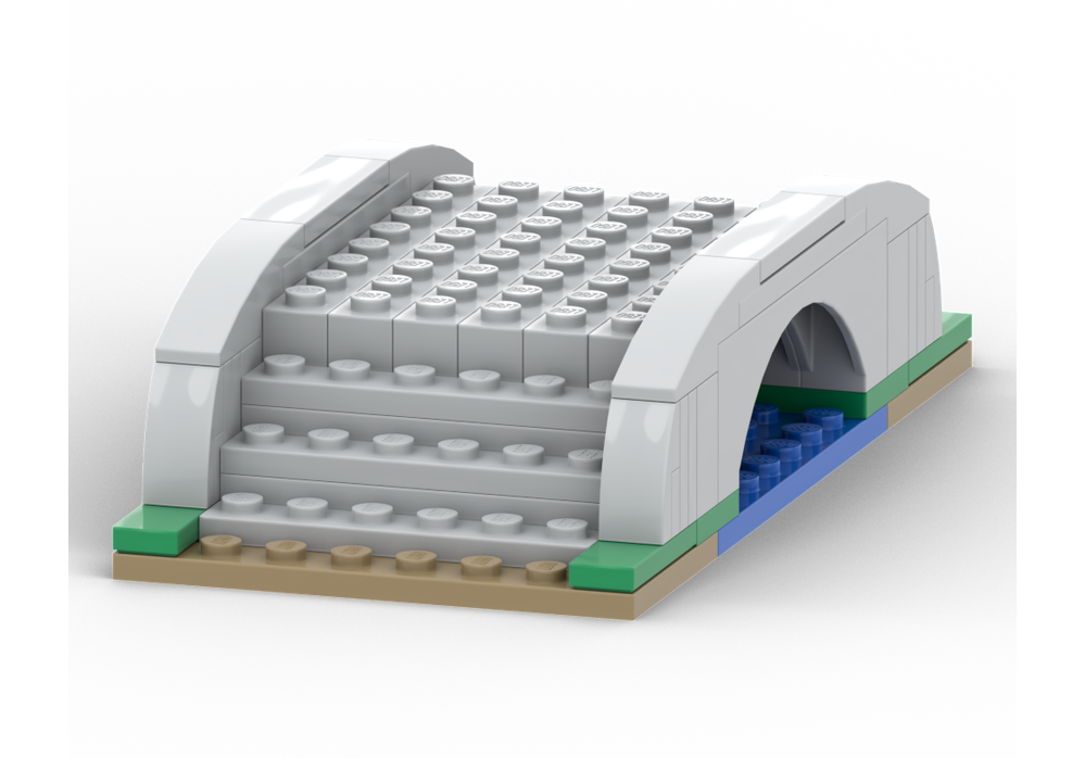 LEGO MOC Simple Stone Bridge by longjuansilver | Rebrickable - Build ...