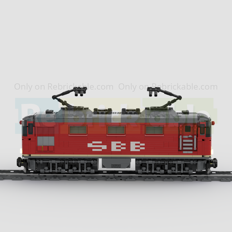 LEGO MOC-196663 8W Swiss Train RE 4/4 III (3) SBB Schweizer