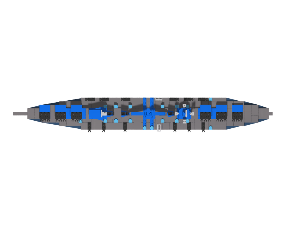 LEGO MOC-196697 1:625 scale Zed class battleship(USCSS Zed) by ...