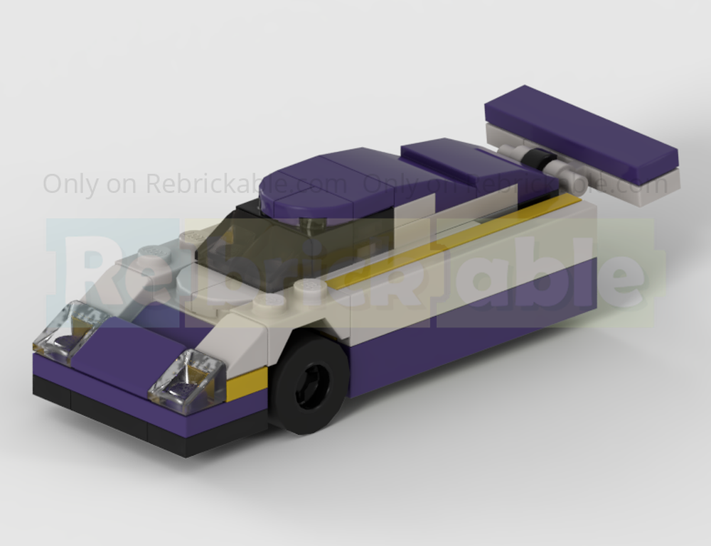 LEGO MOC-196790 Jaguar XJR 9 Group C Racing Car - Half Speed