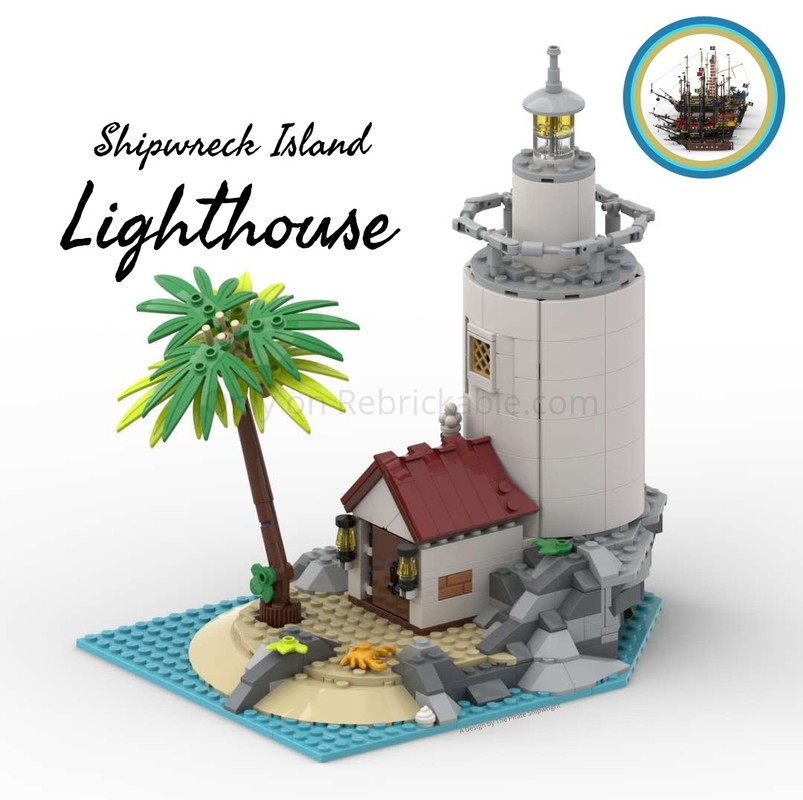 LEGO MOC-196805 Shipwreck Island Lighthouse by The Pirate Shipwright ...