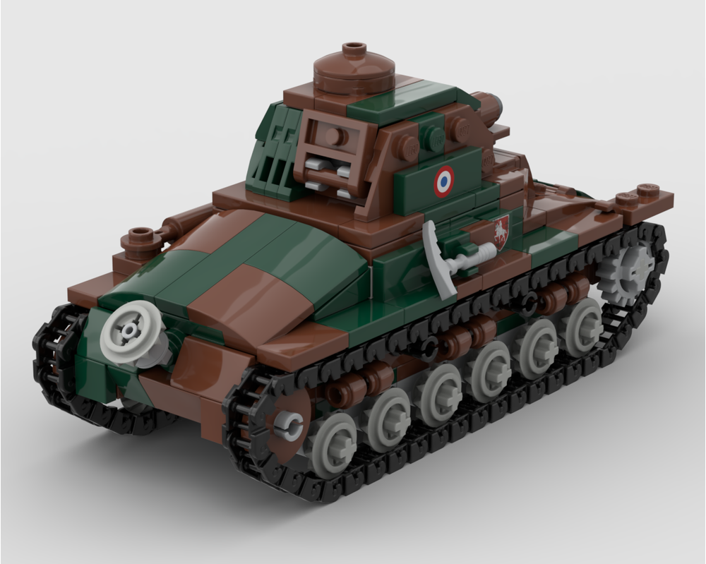 LEGO MOC-196834 Char Hotchkiss H35 by ccffpt | Rebrickable - Build with ...