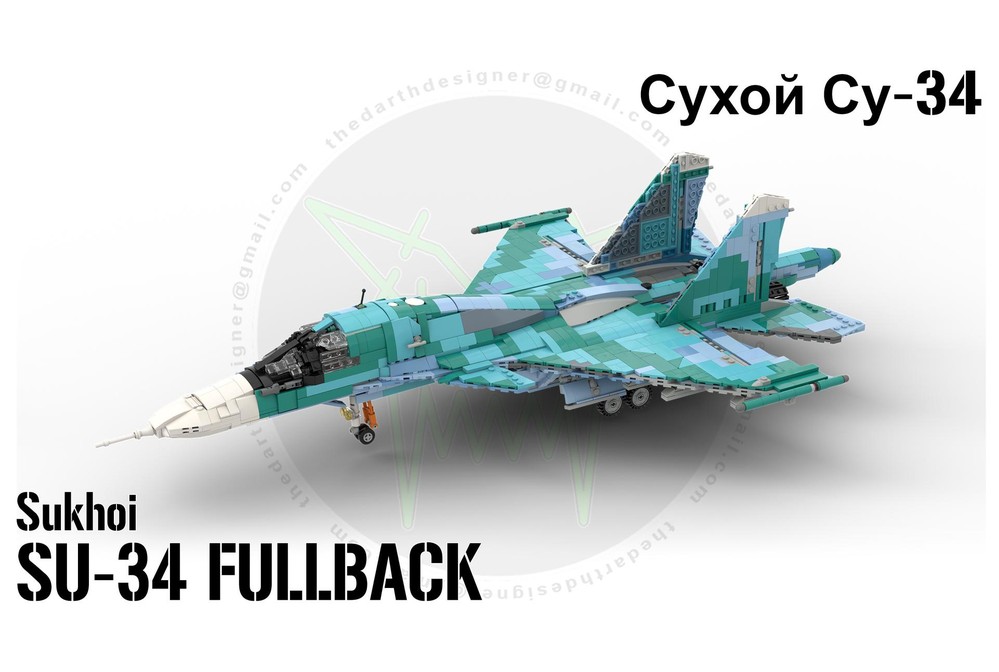LEGO MOC-196842 Sukhoi | SU-34 Fullback - 1:35 Scale by