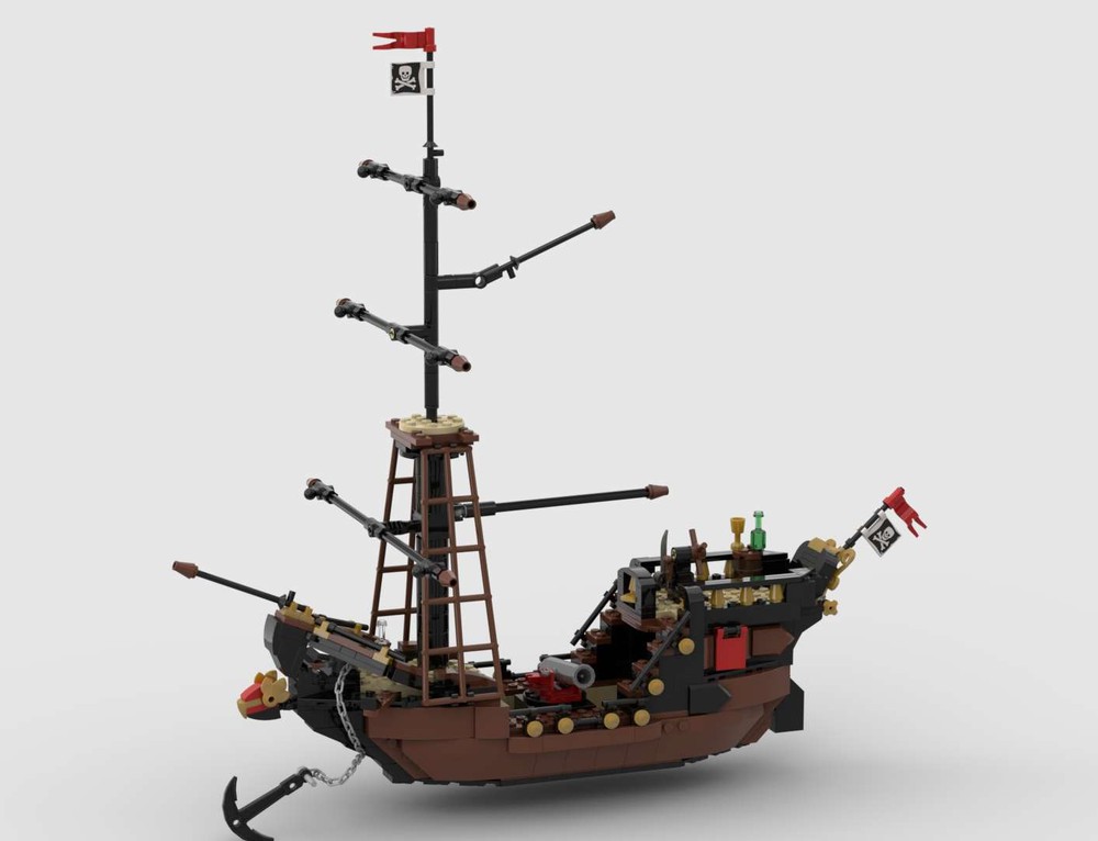 LEGO MOC Lego Moc Pirate Ship/ Brig v4.0 by itnael | Rebrickable ...