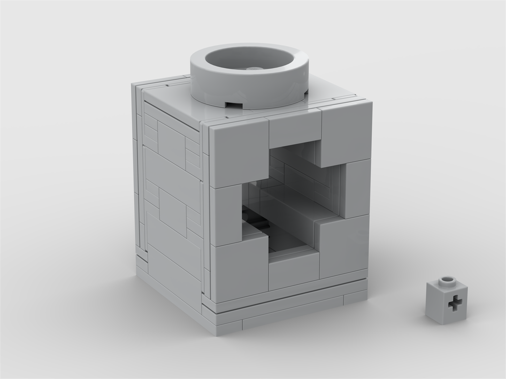 LEGO MOC-196953 Upscaled technic brick with axle hole by Briquoleur ...