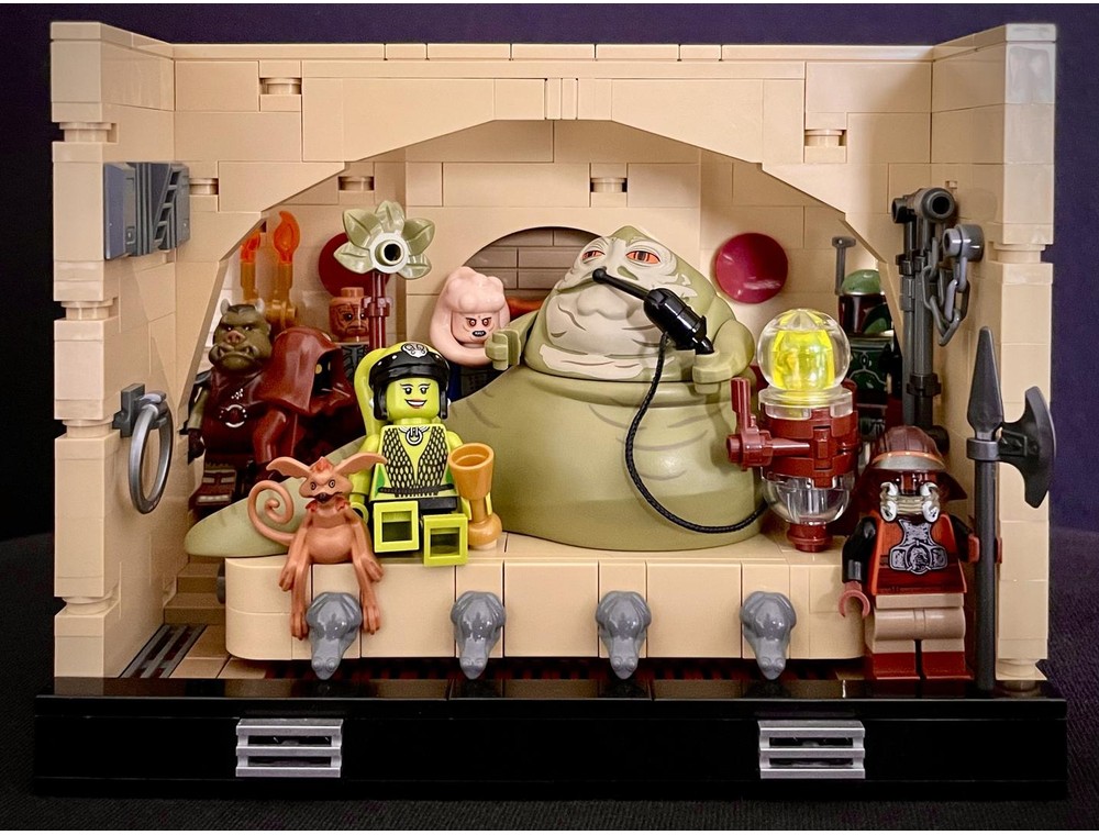LEGO MOC Jabba's Palace Throne Room Diorama by mlanza93 | Rebrickable ...