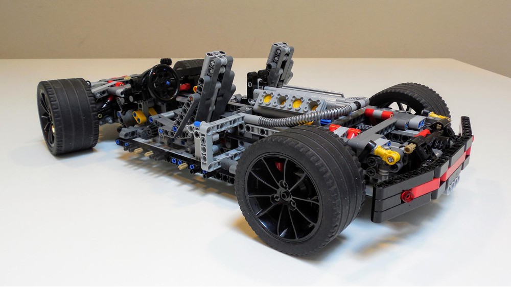 LEGO MOC Flat AWD chassis by Didumos | Rebrickable - Build with LEGO