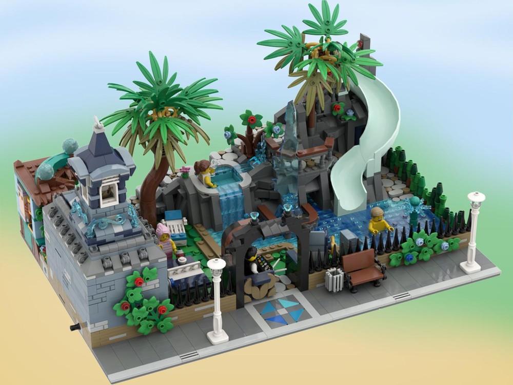 LEGO MOC-197107 Modular Swimming Pool by AchroBrickz | Rebrickable ...