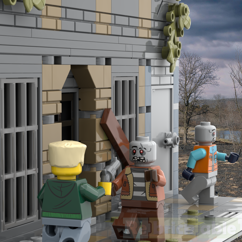 LEGO MOC Modular abandoned gunshop by LucSoleBricks Rebrickable