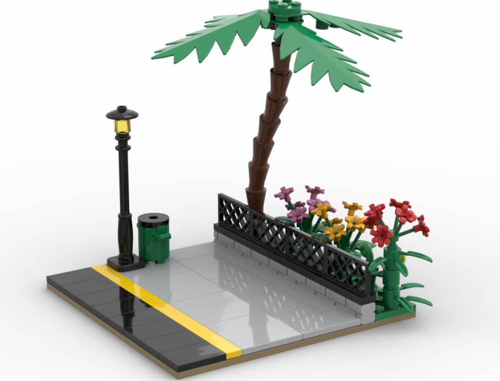 LEGO MOC Sidewalk by Mlong1013 | Rebrickable - Build with LEGO