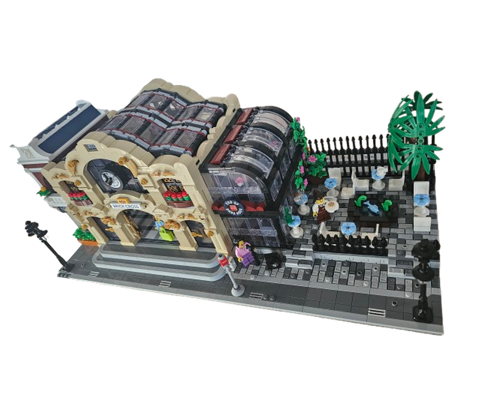 LEGO MOC BRICK CROSS TRAIN STATION EXTENSION by Marxxx