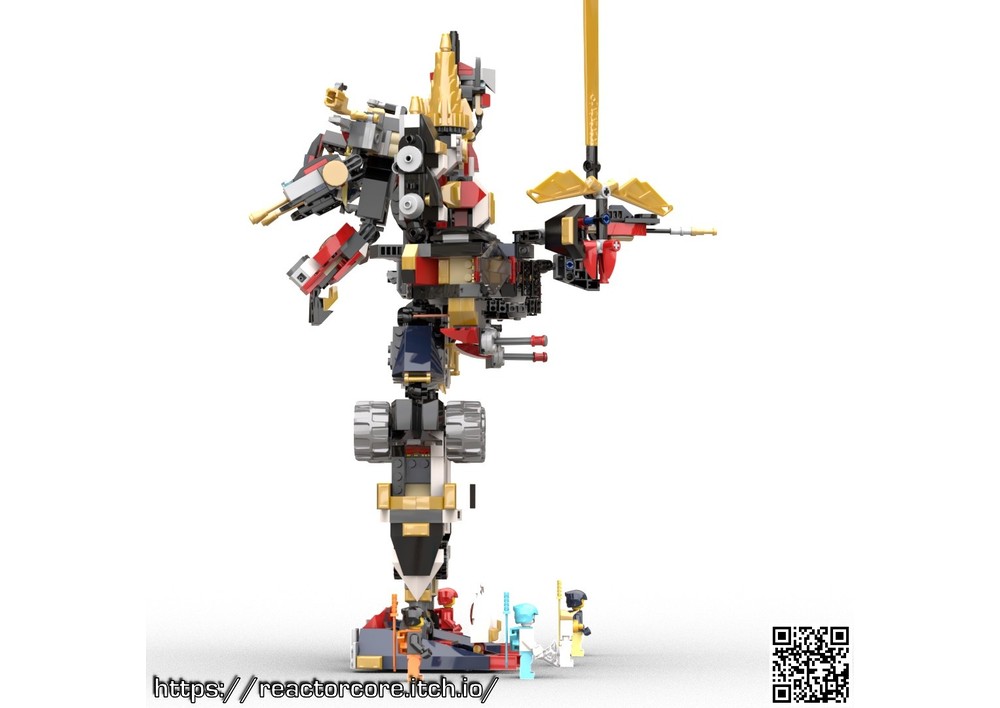 LEGO MOC 71765 Combining Megazord Sensei Ultramech by Reactorcore