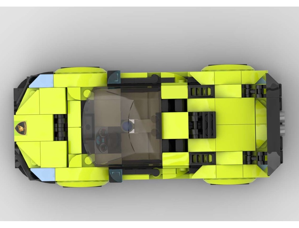 LEGO MOC-197413 Lamborghini Huracan Lime version modified by MarkMOC71 ...