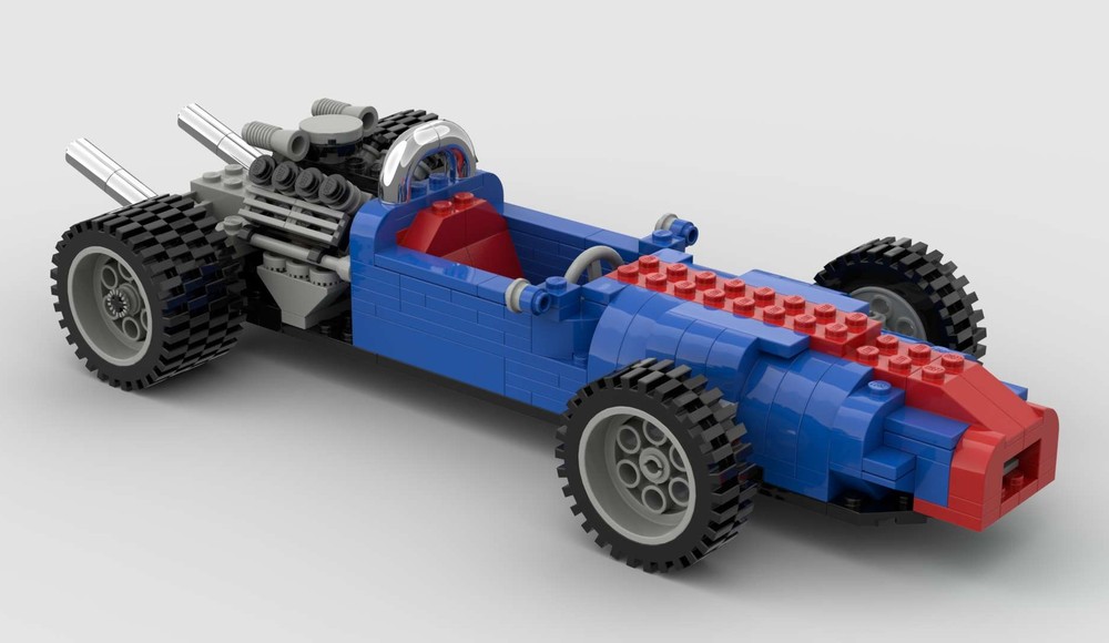 LEGO MOC-197594 5541 1960s F1 car by johnny.tifosi | Rebrickable