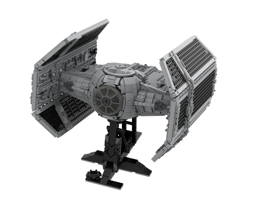 LEGO MOC Vader's TIE Advanced x1 by Ant0noo Rebrickable Build