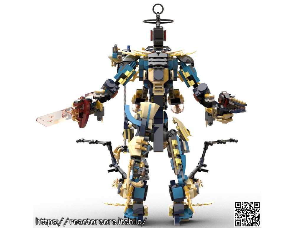 LEGO MOC 71796 Imperial Black Halo Lightning Trophy Mecha by