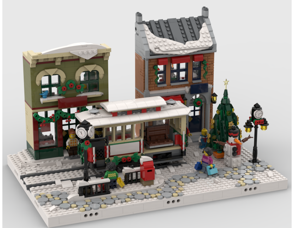 まりもページ LEGO MOC Winter Village - Display for set 10308 Holiday Main