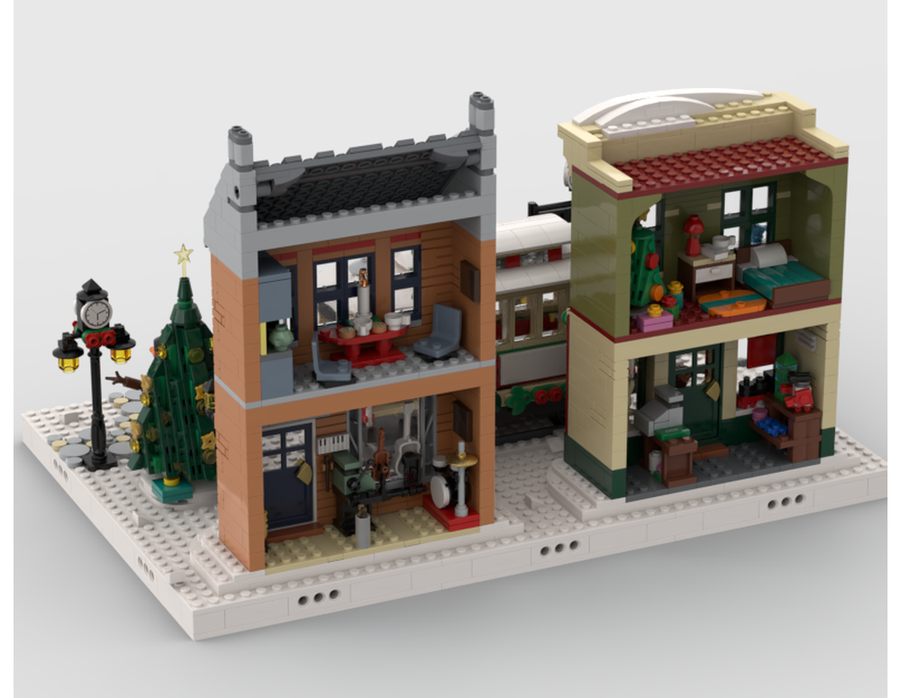 LEGO MOC-197685 Winter Village - Display for set 10308 Holiday