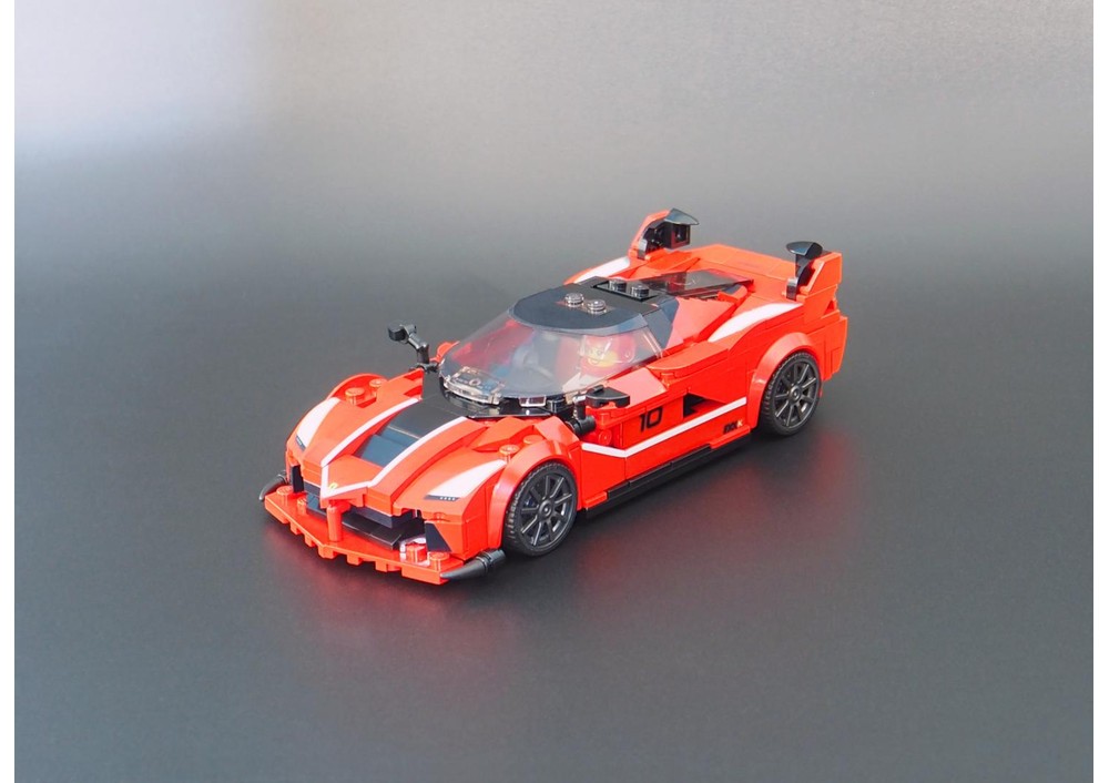 LEGO MOC-197737 Ferrari FXX K - Speed Champions 8 Studs wide by