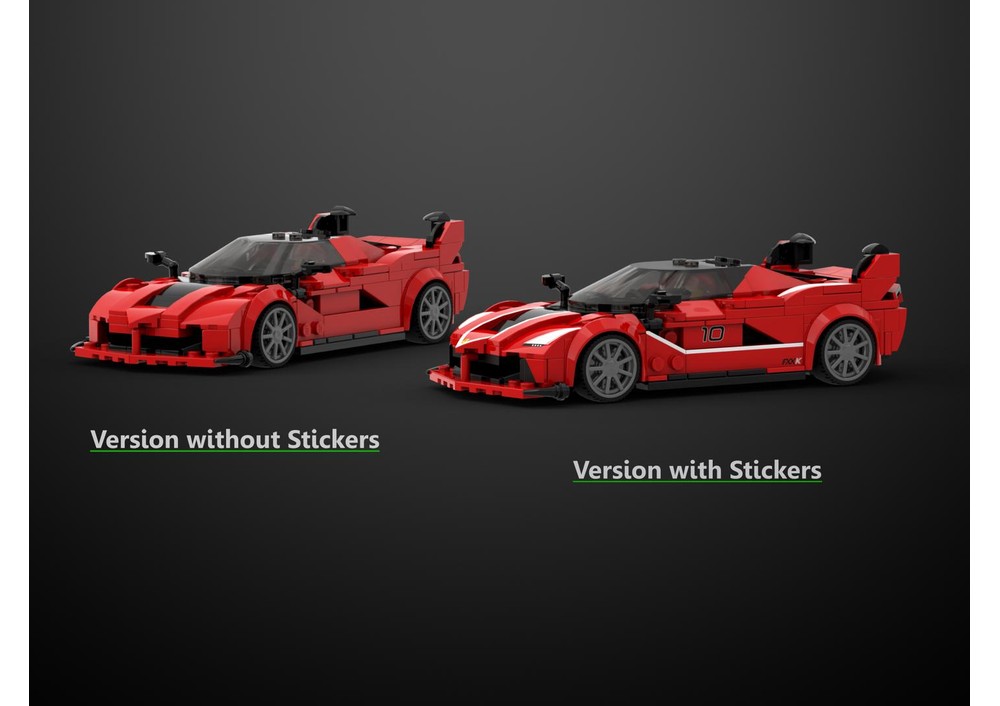 LEGO MOC Ferrari FXX K - Speed Champions 8 Studs wide by AbFab74