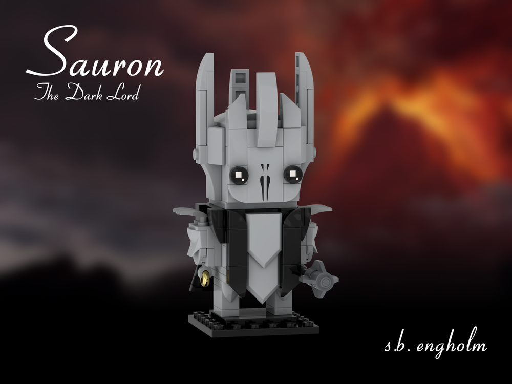 Lego Sauron Build LEGO MOC Brickheadz Lord Of The Rings: Sauron