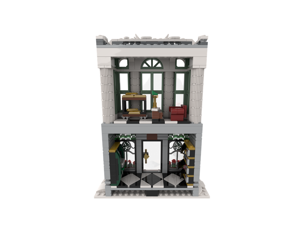 LEGO MOC-197903 Festive Bank by Tijll | Rebrickable - Build with LEGO