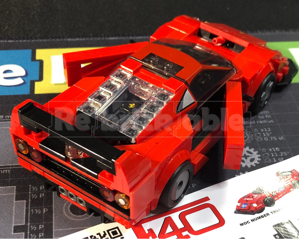 LEGO MOC 1989 Ferrar! F40 LM IMSA GTO by MadDadBricks