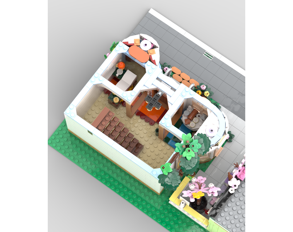 LEGO MOC Castle Bed & breakfast and Bakery combination Modular by ...