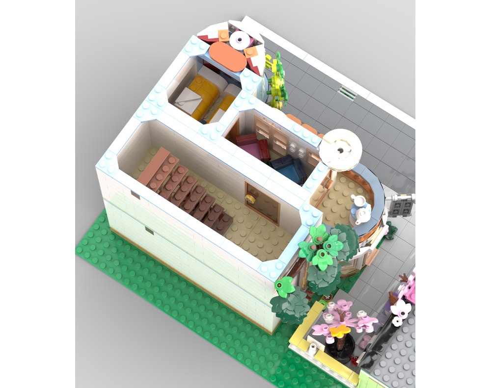 LEGO MOC Castle Bed & breakfast and Bakery combination Modular by ...